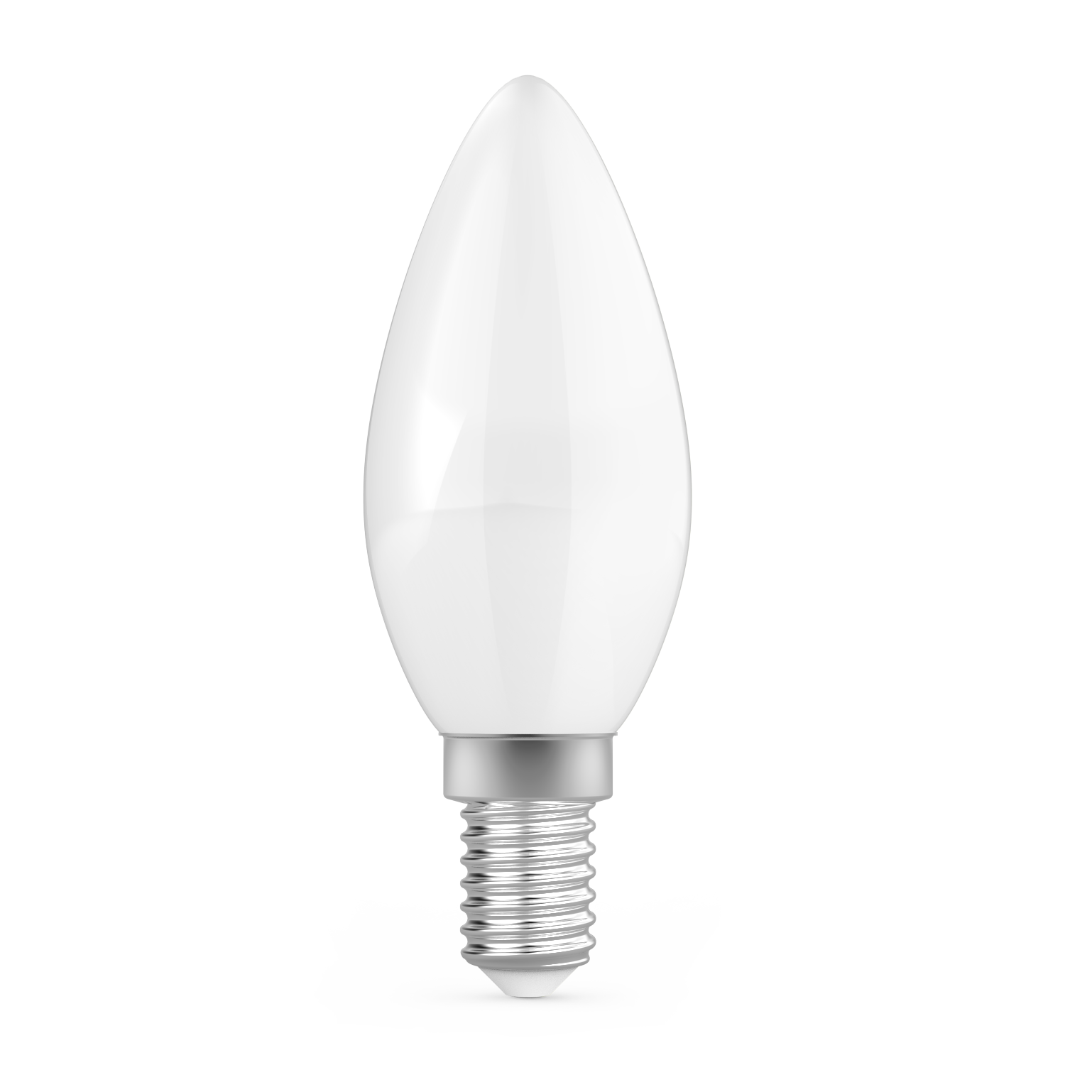 Лампа Gauss Basic Filament Свеча 6,5W 480lm 2700К Е14 milky  LED 1/10/50