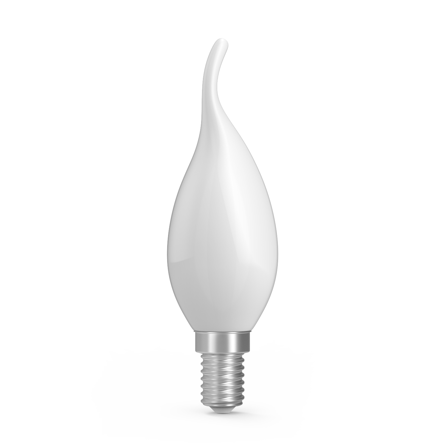 Лампа Gauss Basic Filament Свеча на ветру 4,5W 400lm 4100К Е14 milky  LED 1/10/50