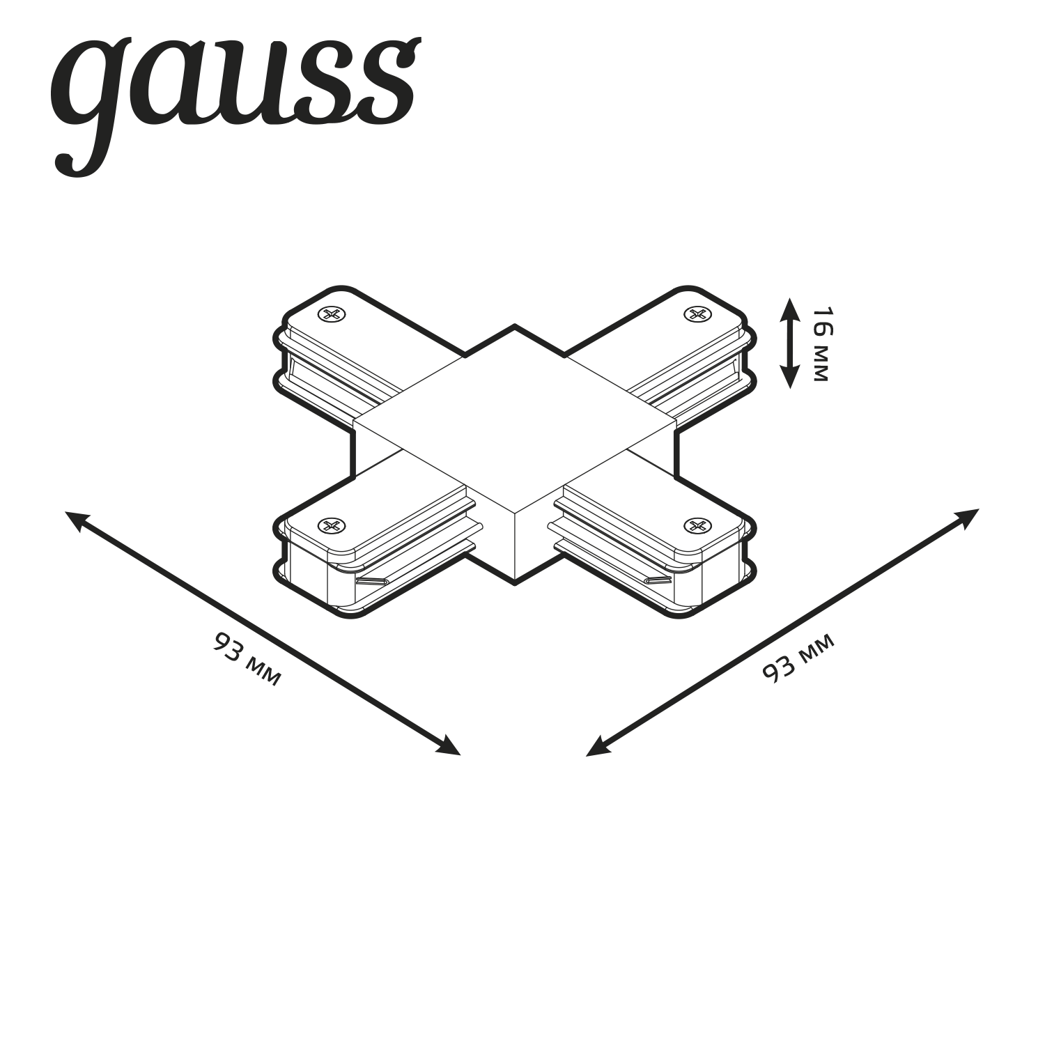 Коннектор Gauss для трека